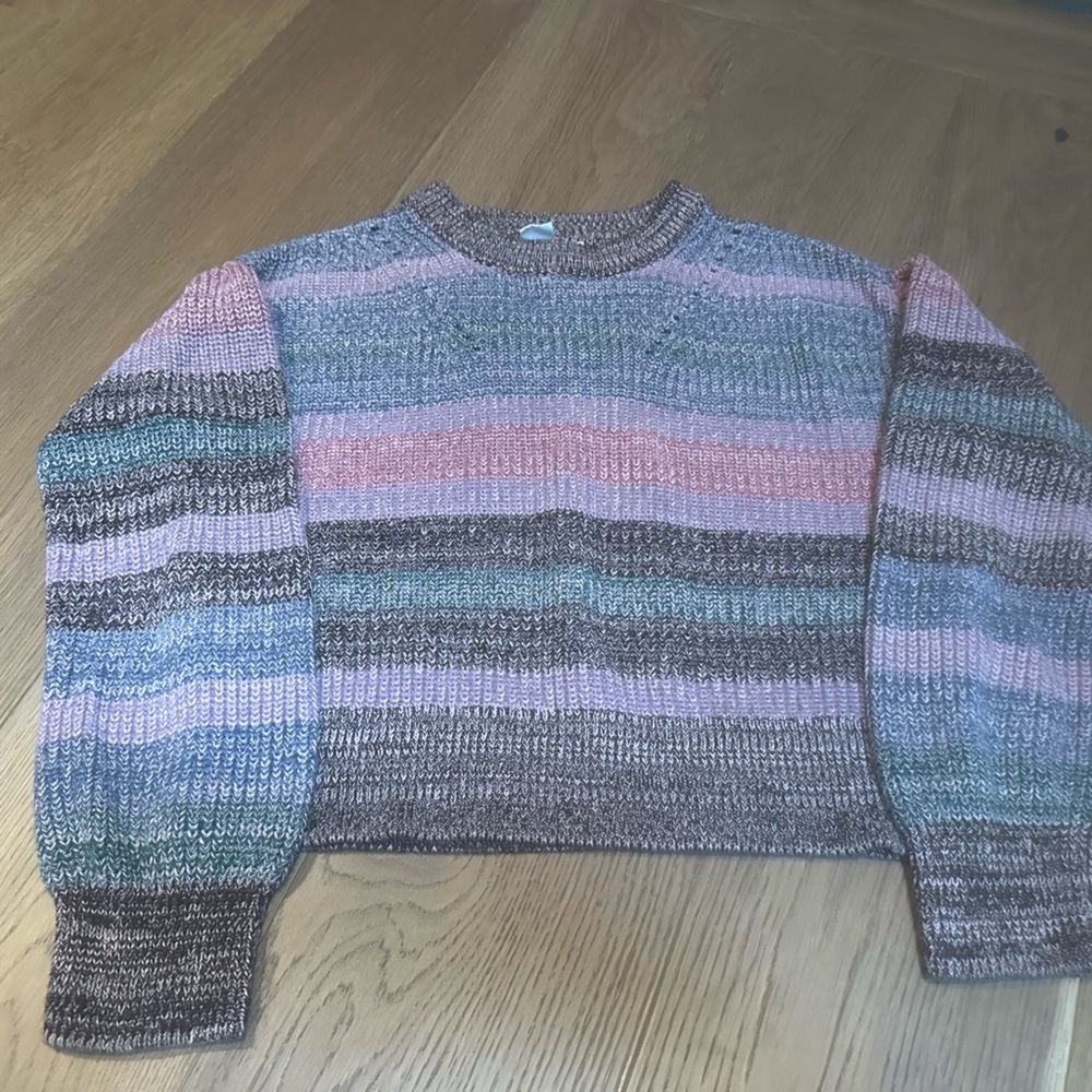 GAP Kids Pink Variegated Knit Sweater